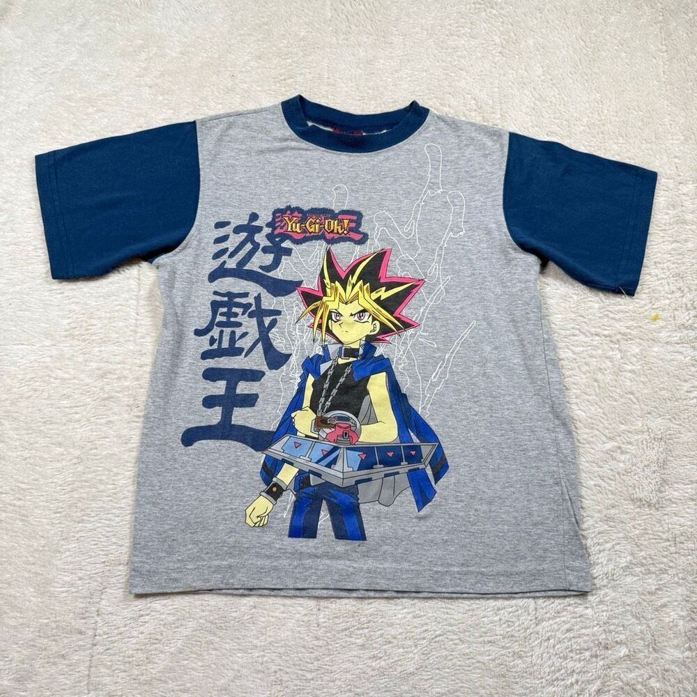 Vintage 90s Yu Gi Oh Kids Boys Tee T Pajama Shirt